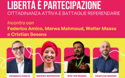 10/11 H17.30 CIRCOLO ARCI STRANIERI – LIBERTÀ È PARTECIPAZIONE – CON MARWA MAHMOUD, WALTER MASSA E CRISTIAN SESENA