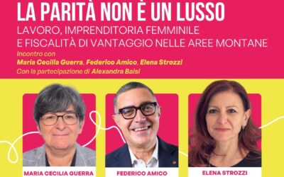 8/11 H 21 CASTELNOVO NE’ MONTI – LA PARITÀ NON È UN LUSSO – CON MARIA CECILIA GUERRA ED ELENA STROZZI